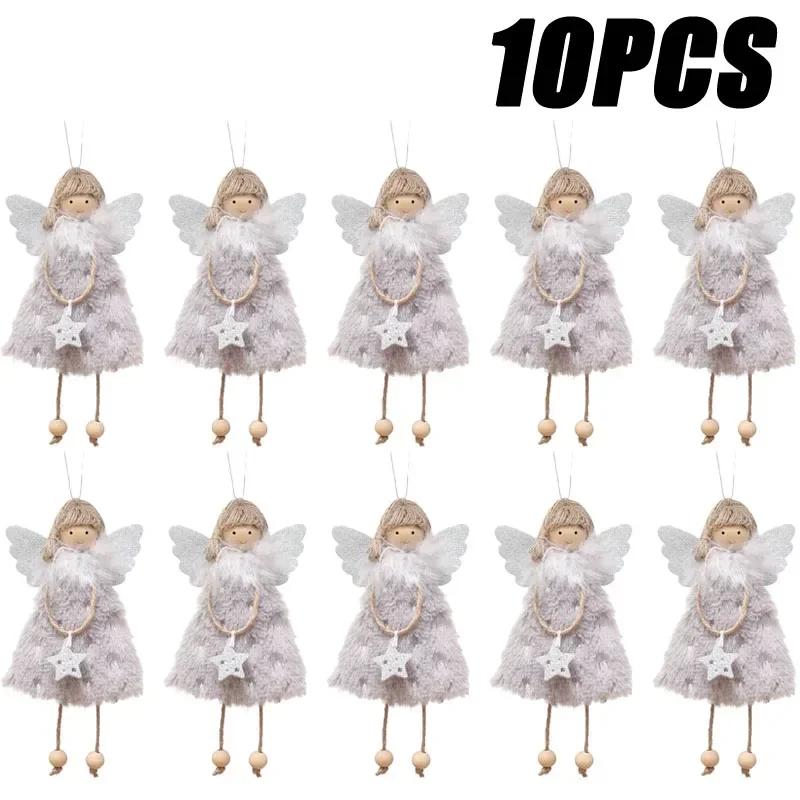 Angel Doll Pendants Christmas Plush Ornaments Plush Angel Ornaments for Christmas Party New Year Valentine's Day Decoration