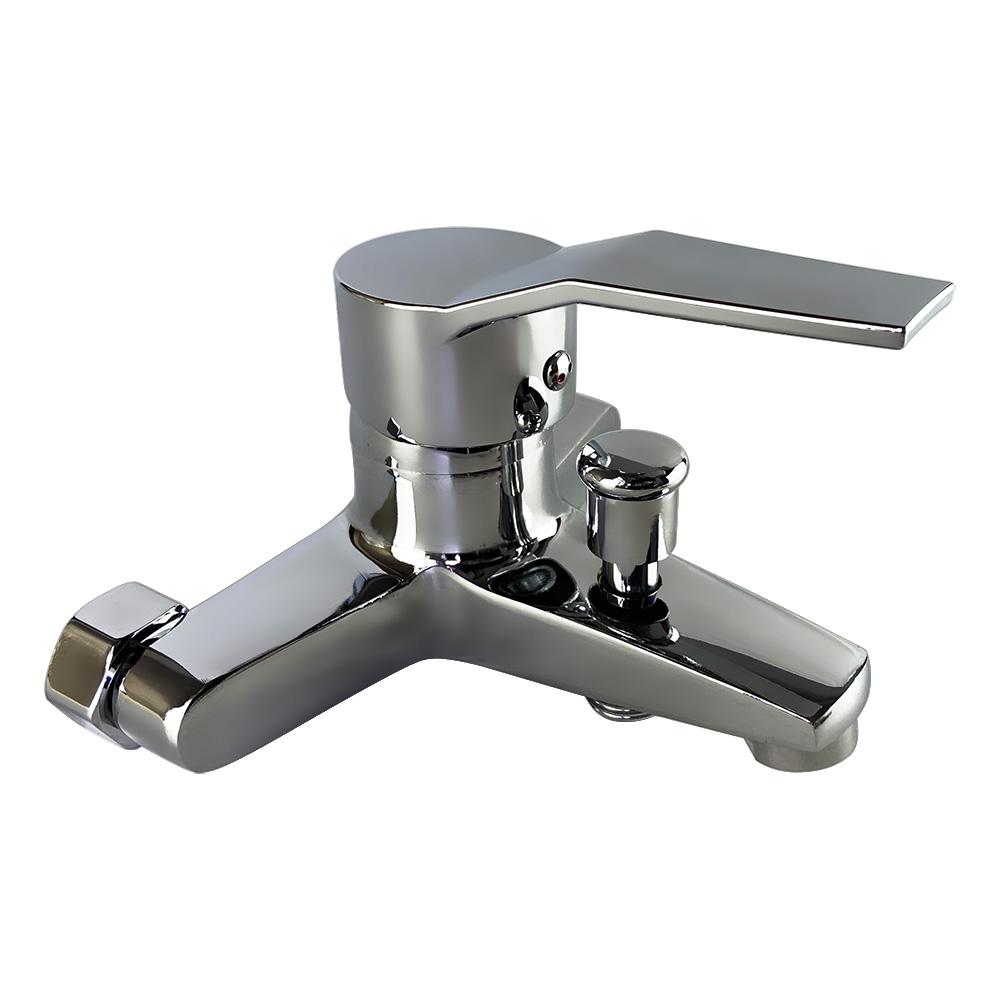 New Hot Cold Water Wall Mounted Zinc Bath Shower Bathroom Faucet Mixer (Clear,Exposed Shower Faucets)