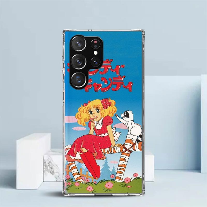 Candy 90er Anime Weiche Hülle für Samsung Galaxy S25 Edge S26 S24 S23 Ultra Handyhülle S22 S21 Plus S20 FE Muster Schale Gala