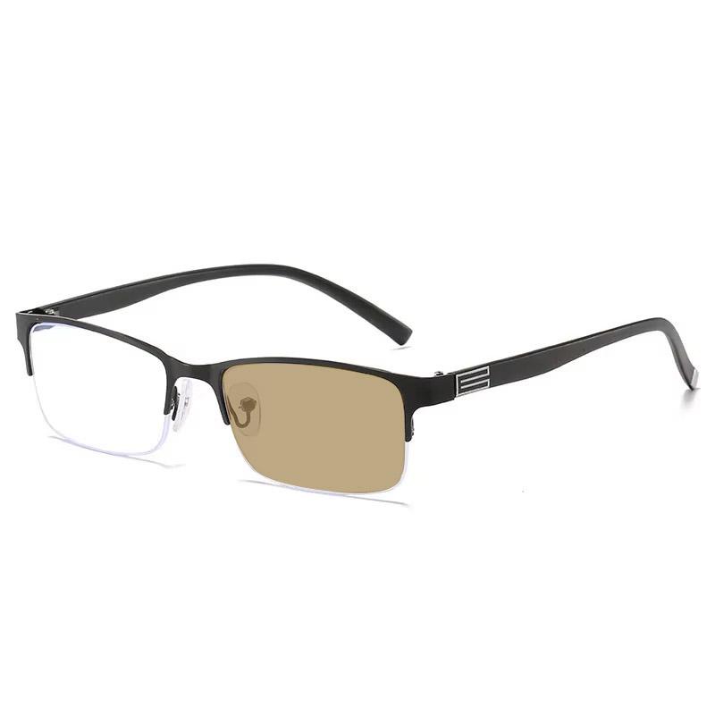 

Ультралегкие очки для вождения на открытом воздухе, фотохромные очки в полуоправе, деловые очки для мужчин и женщин, меняющие цвет, компьютерные очки