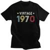 Custom Vintage 1970 Birthday Years Old T Shirt Men Soft Cotton Tshirt Urban Tees Short Sleeve Tshirts Loose Fit Clothing Gift