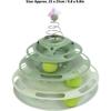 Cat Toy Ball Track, Cat Ball Tower Cat Tower for Indoor Cats Catnip Balls 4 Level Turntable Kitten Roller Toy Cat Circle Track Toy Cat Roller Toy for