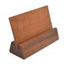 Wooden Place Card Holder Rustic Desk Calendar Wedding Banquet Restaurant Table Number Card Stand Photo Picture Display Base