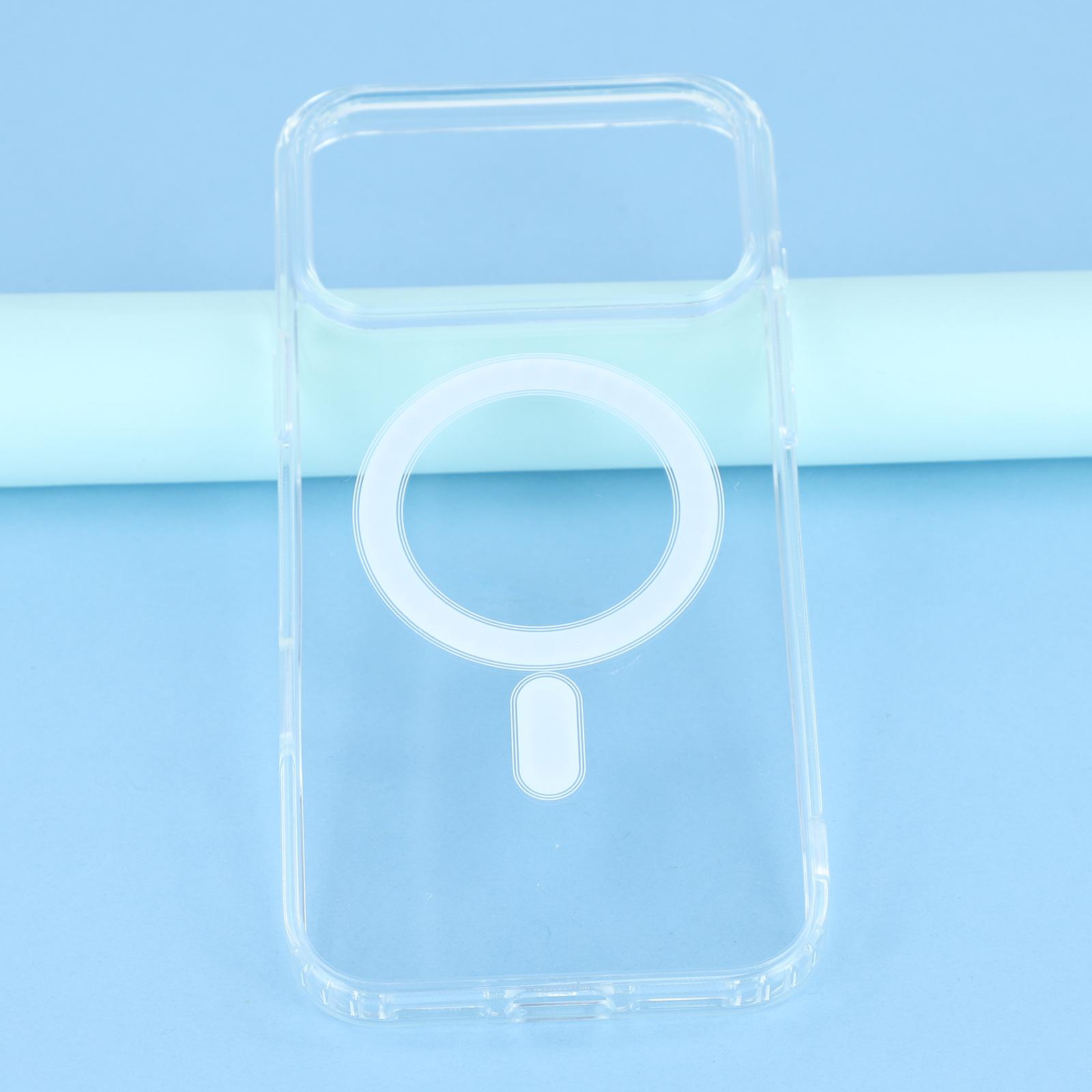 

For iPhone 17 Pro Case Compatible with MagSafe TPU+Acrylic Clear Phone Cover A