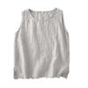 Women's Artistic Retro Embroidered Cotton-Linen Vest, Summer 2025