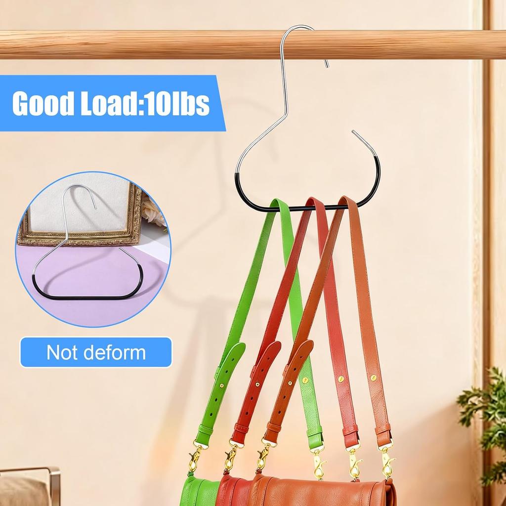 Ouligay 4PCS Hat Organizer for Baseball Caps Hat Hangers for Closet Stainless Steel Ball Cap Storage Organizer Rack Storage for Scarf Clothing Belt
