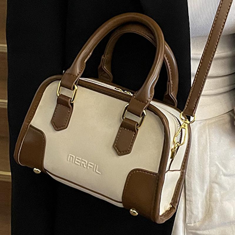Simple Retro Small Bag Women's Autumn New Fashion One-shoulder Crossbody Bag Women's Hand-held Commuter Pillow Bag