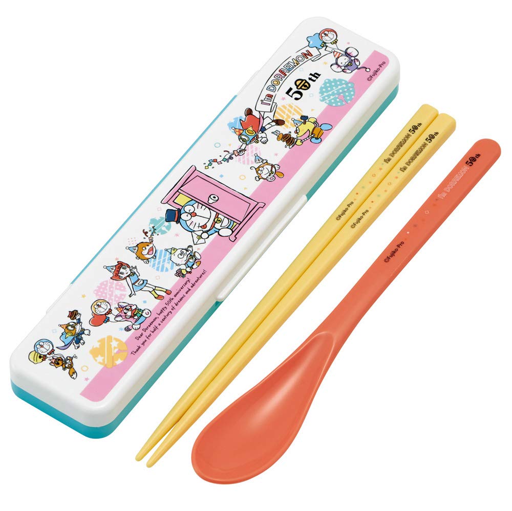 Skater Chopsticks and Spoon Doraemon Character CCS3SA Set, Collection, 18cm,
