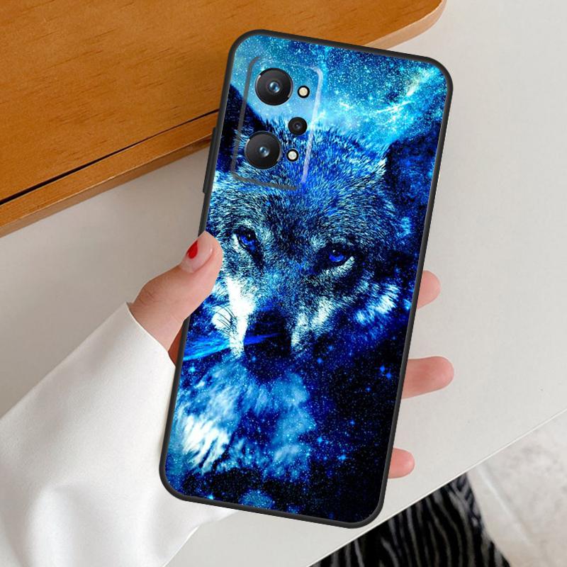 Animal Wolf Galaxy For Realme C53 C51 C55 C67 C30 C31 C33 C35 C21Y C25s GT5 9 10 11 12 Pro Plus GT Neo 6 Case