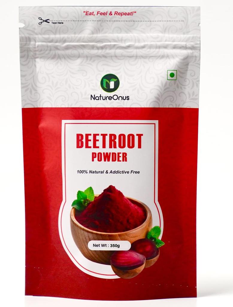 NatureOnus Beetroot Powder 100g | 100% Natural & Additive Free