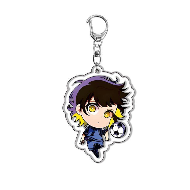 Blue Lock 2 Anime Acrylic Durable Keychain Creative Pendant Hanging Ornament Accessory Featuring Isagi Yoichi and Bachira Meguru