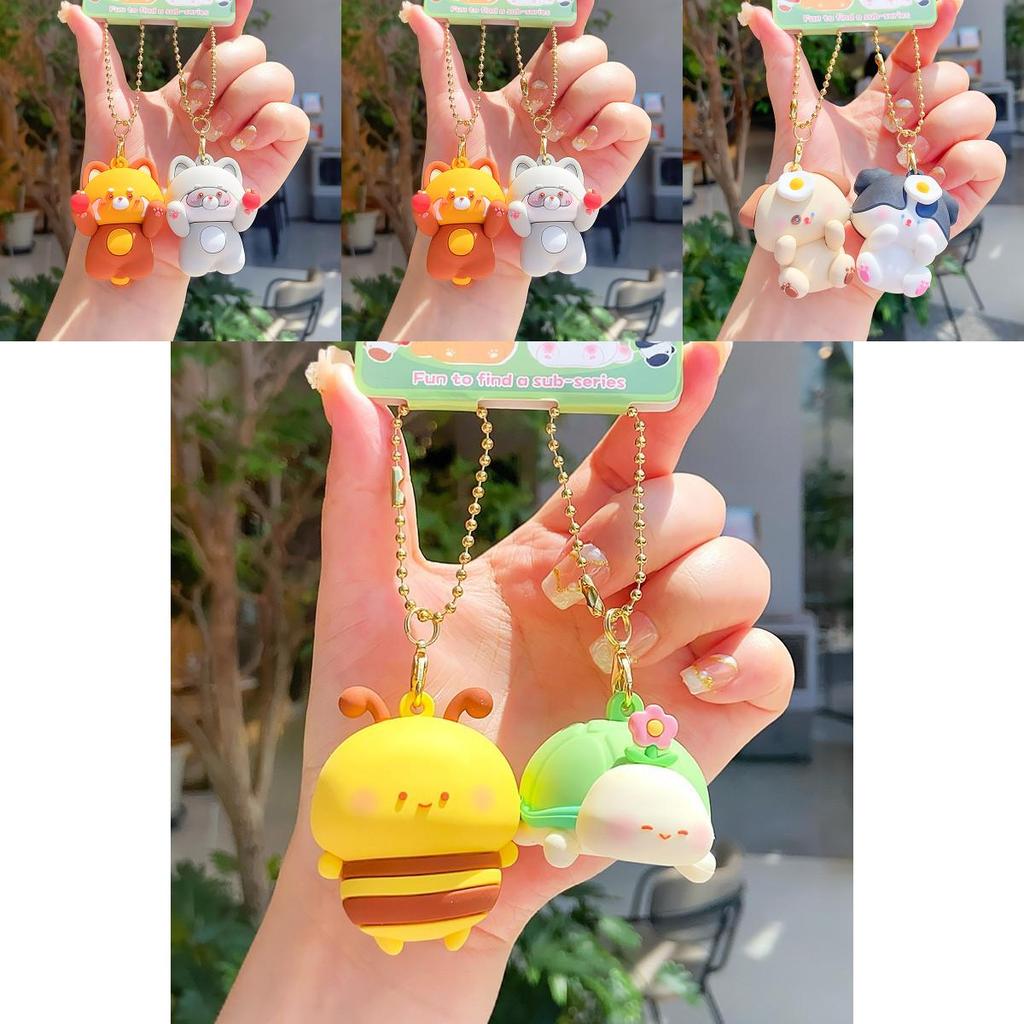 Jinnew Original Resin Turtle And Bee Magnet Keyring With Cute Cartoon Style For Gifts
