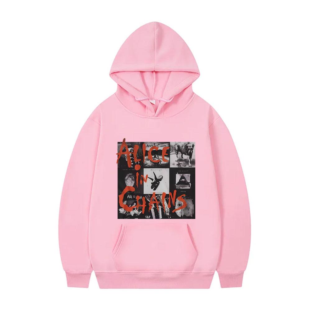 Rockband Alice in Chains Albumcover Print Hoodie Männer Frauen Lässige Übergroße Pullover Hoodies Herren Hip Hop Mode Streetwear
