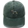 Spotted Dachshund Embroidered Baseball Cap Washed Vintage Daddy Hat Pet Lovers Outdoor Dog Walking Shade
