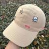 Korea Cute Bear Star Embroidery Baseball For Lady Women Girls Student Cotton Hat High Quality Big Head plain Gorras Sun Cap