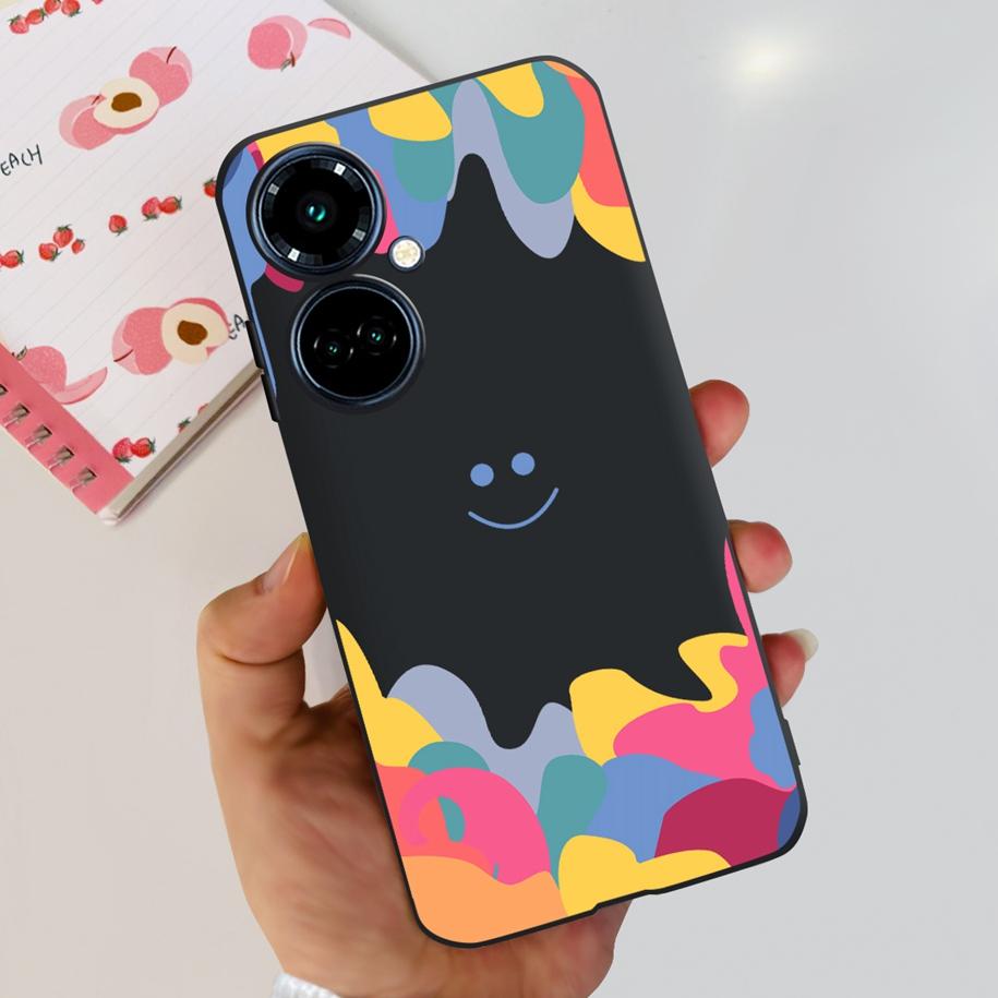 For Tecno Camon 19 Case Camon 19 Pro 5G CI7n Astronaut Silicone Cover For Tecno Camon19 Neo Phone Case Soft Cute Black TPU Cover