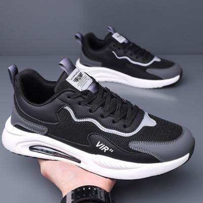 Sapatos Masculinos da Moda Verão Versátil Casual Esportivos Leves Macios Absorção de Choque Sapatos de Pai Antiderrapantes Tênis de Corrida