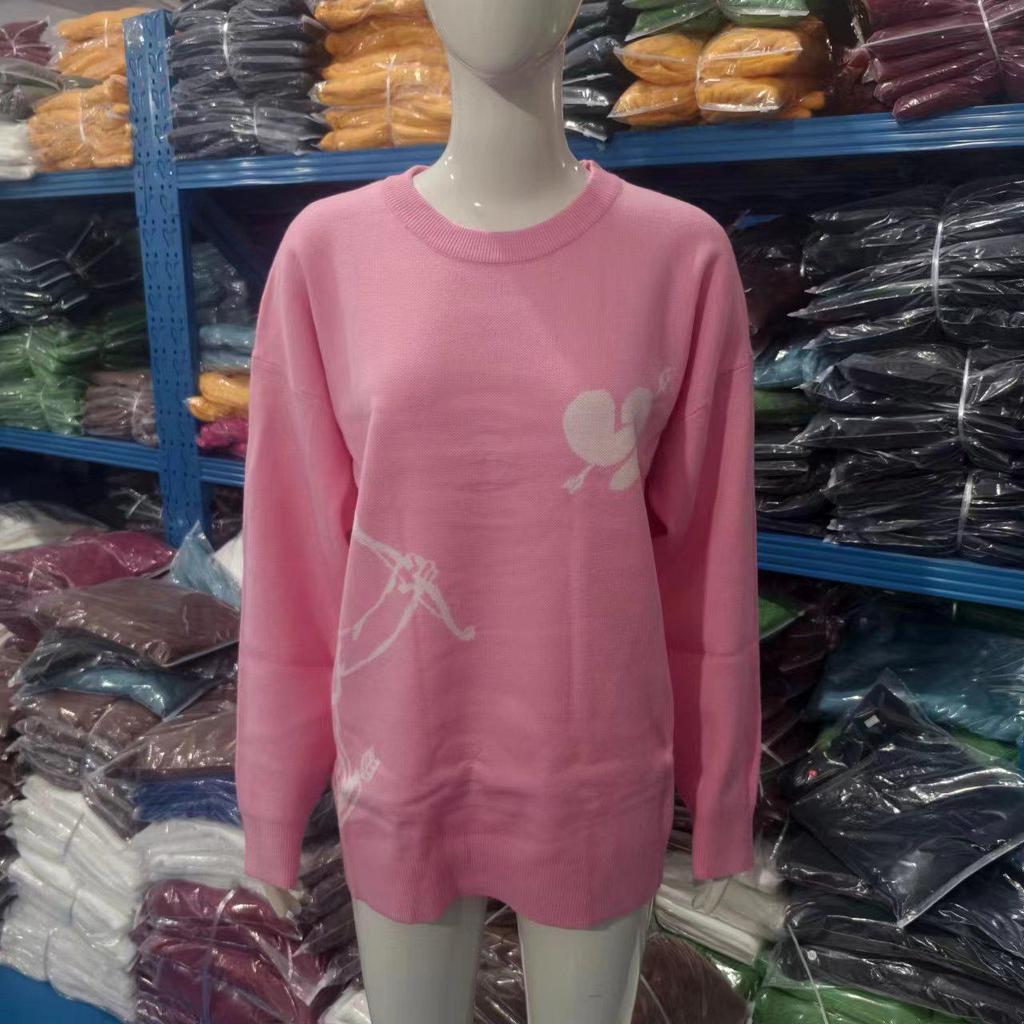 Women's Versatile Round Neck Knit Sweater - Loose Fit, Autumn/Winter 2026 Collection