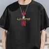 Li Ning Sports Fashion Series Letter Print Round Neck Short Sleeve T-Shirt Unisex Tops Black YHST191-2