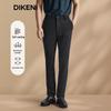 DIKENI Men's Roman Knit Ice Silk Straight-Leg Casual Pants