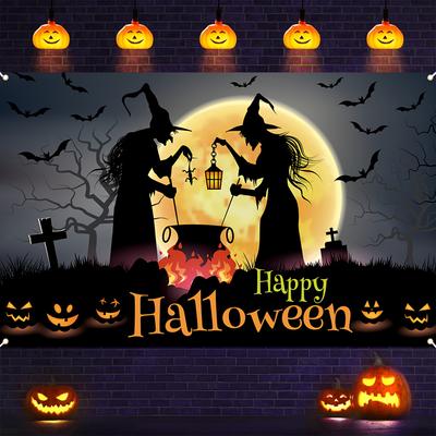 1 Stück Halloween Hexe Trank Gruselige Nacht Dekoration Hintergrund Halloween Kulisse Dekorationen Für Fotostudio Fotokabine Party