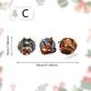 Christmas Broken Wall Combo Window Sticker Self Adhesive 3D Funny Shop Showcase Glass Decal Festive Decor