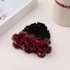 Retro Style Flower Hair Net Updo Styling Tool Net Pocket Headdress Bun Cover  For Women Female