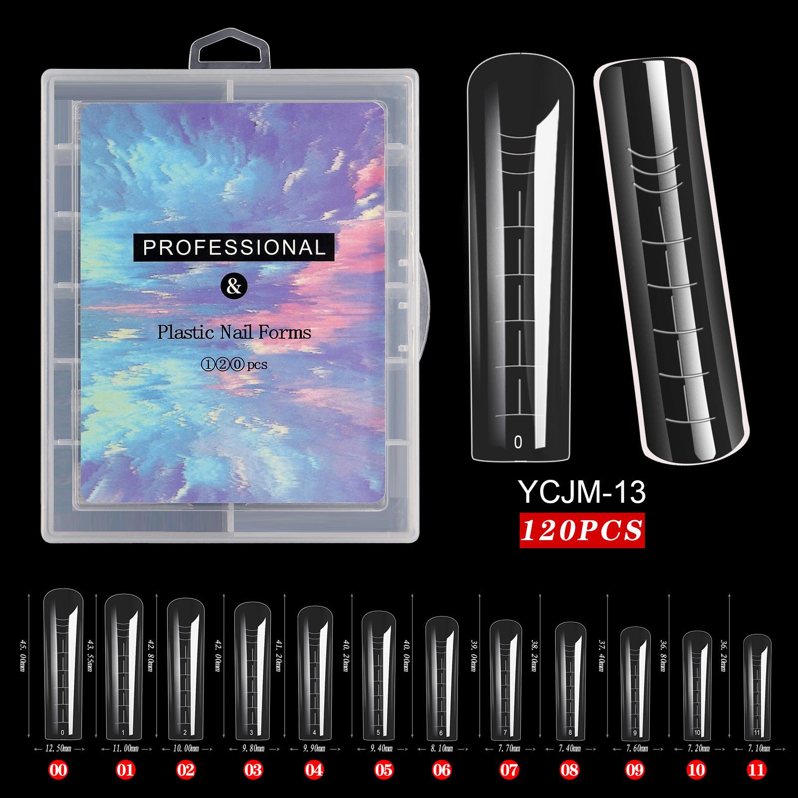 

120 шт./кор., УФ-гель для наращивания ногтей, инструмент для наращивания ногтей, быстрое наращивание, формы для ногтей, двойные формы для наращивания ногтей ZH