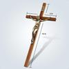 ACHIBANG Crucifix Wall Cross Catholic 10" Wooden Jesus Cross with INRI for Wall or Easter Decor Christian Gift for Faithful Hom