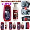 1-3Pcs Car Windshield Glass Cleaner Liquid 100ml Removes Dirt Oil Film Agent Windshield Oil Film Removal Car Maintenance Tools