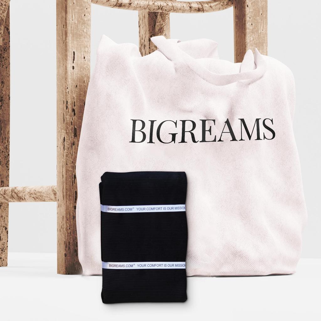 Pohodlná černá manšestrová látka - 100% bavlna na oděvy a kalhoty - 350 g