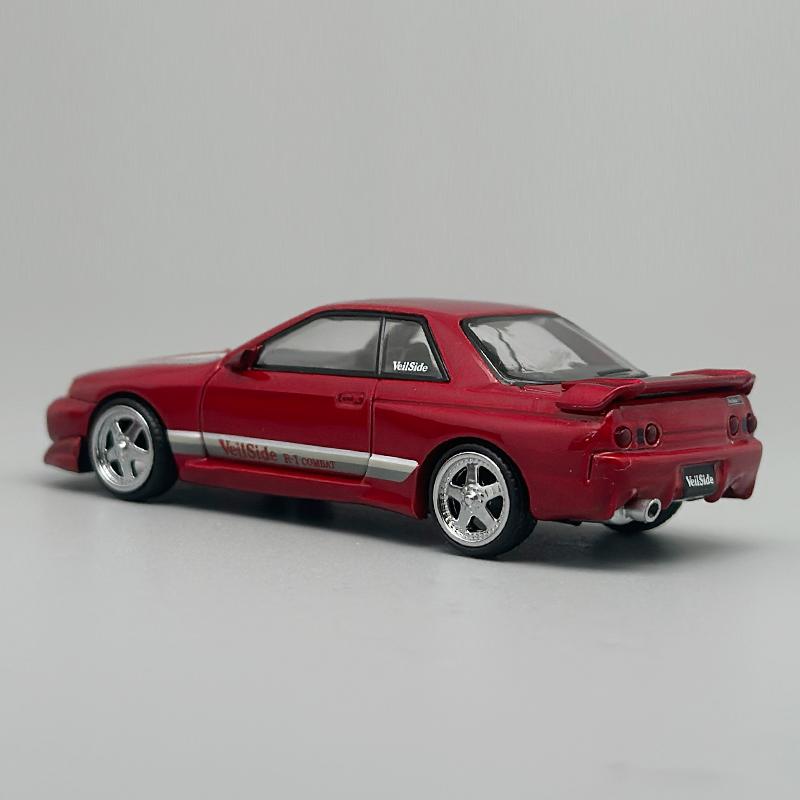 MINIGT 1:64 Nissan Skyline GTR R32 VeilSide Combat C-I Gem Red Alloy Car Model 987