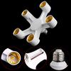 5 In 1 E27 To E27 Base Socket Splitter LED Light Lamp Bulb Adapter Holder