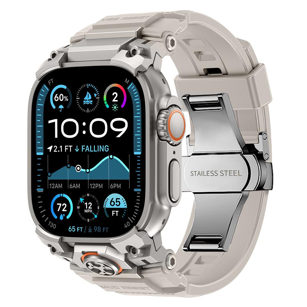 Silicone Band for Apple Watch Ultra 3 2 49mm Luxury Wrist Strap for Iwatch Ultra 49MM Mens Style Bracelet Replacement Watchband