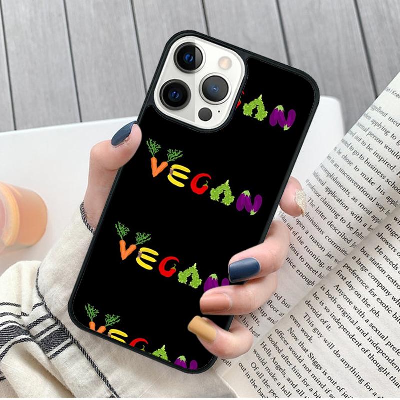 Vegan Vegetables Veggies Phone Case for iPhone 17 Air 16 15 14 12 13 PLUS 11 PRO MAX Cover Fundas
