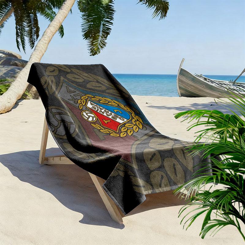 FC Baník Ostrava Print Beach Towel, Large Soft Quick Dry Towel for Beach Camping Swimming