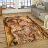 Ancient Nautical Chart World Map Compass Rug Carpet for Living Room Bedroom Decor,Floor Mat Non-slip Decoration for Sofa Doormat