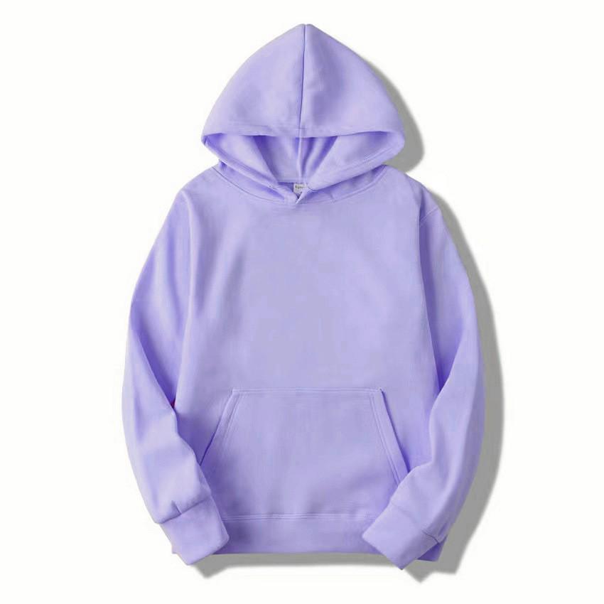 Unisex Trendy Hooded Fleece Sweatshirt: Solid Color, Loose Fit, Casual Style