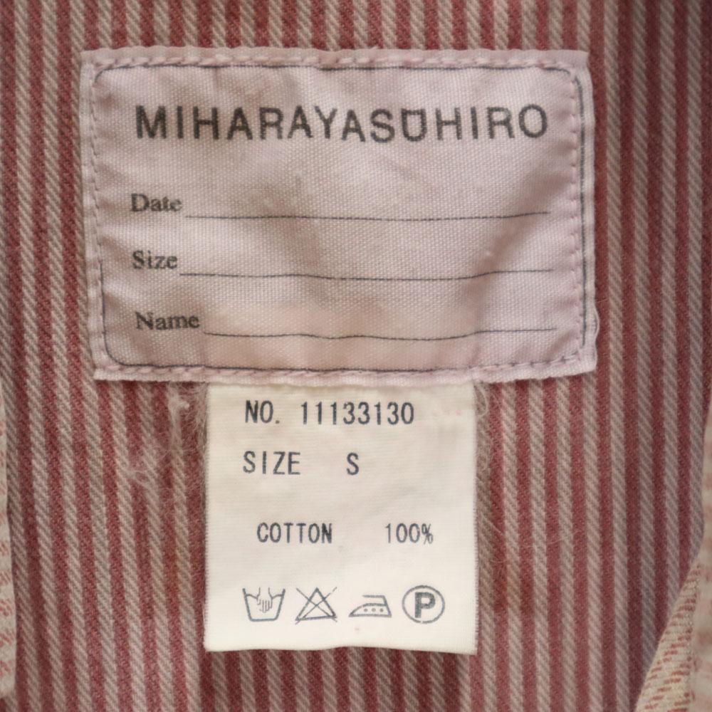 MIHARA YASUHIRO made in Japan Hickory stripe Long sleeve Layered shirt S Men's Used