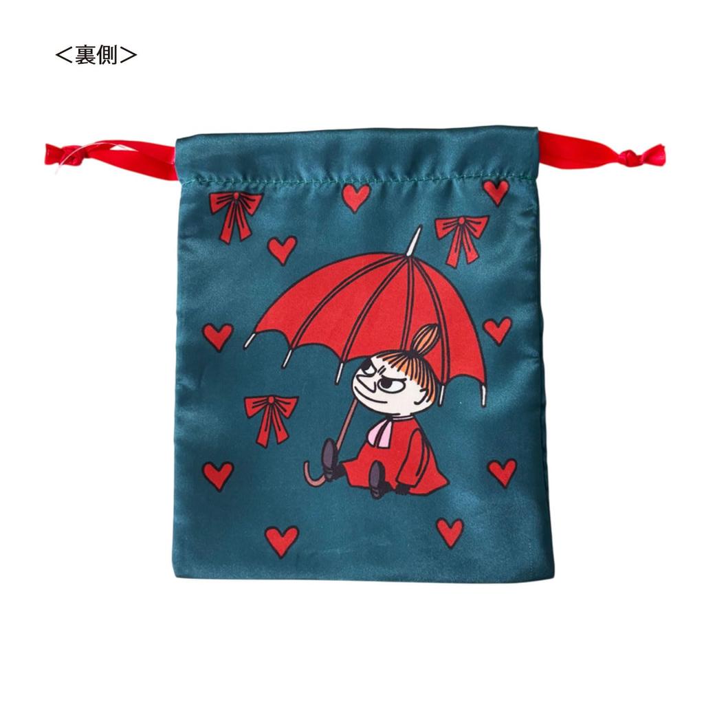 Small Planet Moomin Ribbon Drawstring Bag Little My Ribbon