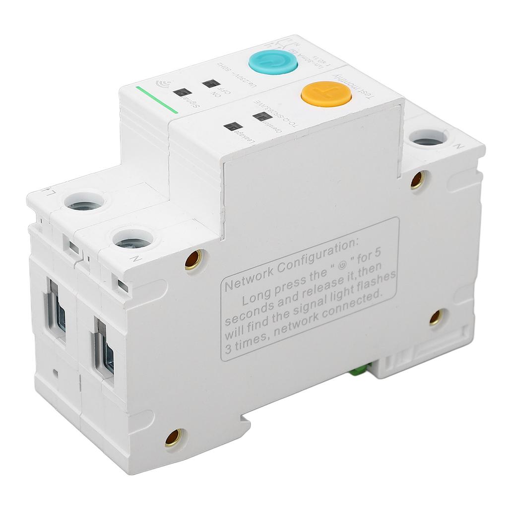 2P Miniature Circuit Breaker Smart WIFI Remote Control Breaker with 30mA Leakage Protection 230V 16A
