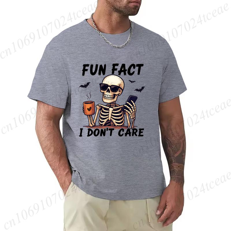 

T Shirt for Men Funny Skeleton Funny Skeleton Printed Men Fashion Style Design Clothing Men T-Shirt Casual Tees Short Sleeve S разноцветный