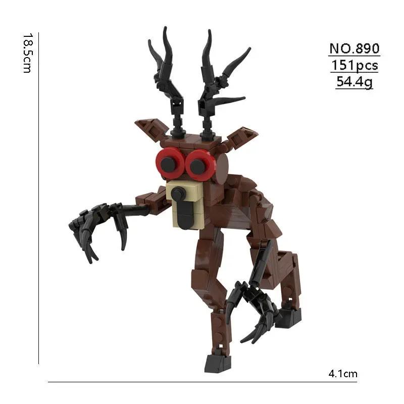 99 Nächte im Wald Figuren Spielzeug Baustein Monster HIRSCH Eule Figur Sammlung Zusammenbau Dekor Modell Puppe Spielzeug Kinder Geschenk