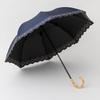Cool Plus and Light Blocking Compact Long Umbrella with Floral Suitable for Sun and 50cm X 8 Light Blocking and UV Grade 1 Light Short UV, Heat,