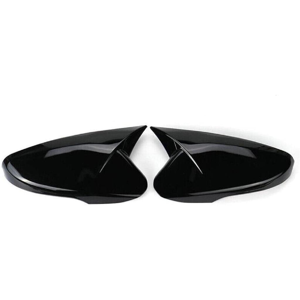 1Pair Side Mirror Cover Rear View Mirror Cover Trim For Hyundai Veloster 2012 2013 2014 2015 2016 2017 Gloss Black