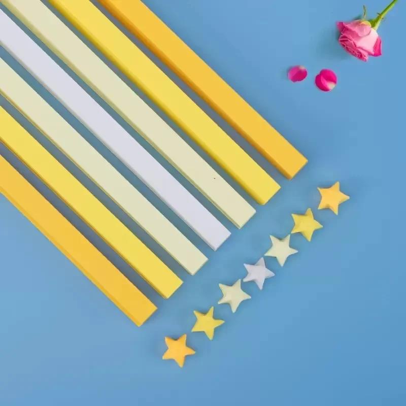 540Sheet Origami Stars Paper Strips27Colors Folding Paper Colorful Double Sided Lucky Star Origami DIY Hand Arts Make Home Decor