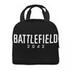 Battlefield 6 Funny Games Merch Insulated Lunch Bag For School Food Storage Bag Portable Thermal Cooler Lunch Box