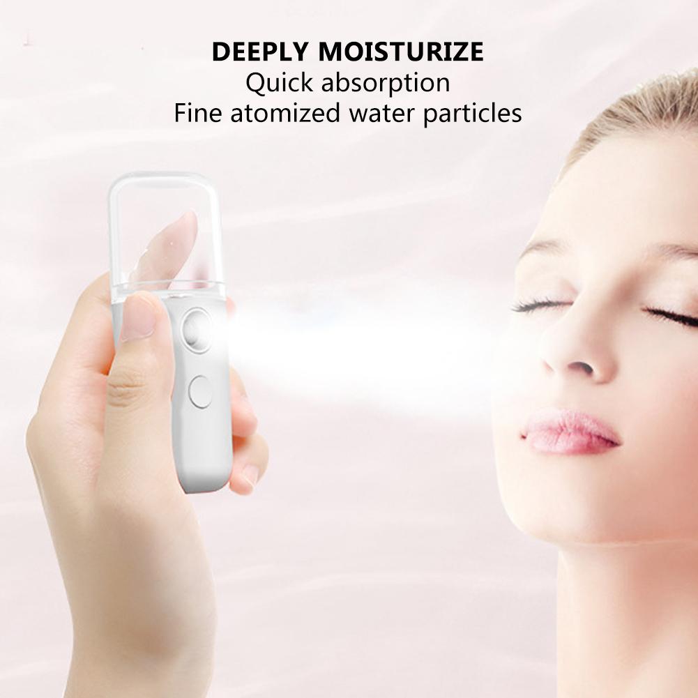 Household Portable Nanometer Mist Spray Atomization Face Moisturizing Sprayer NebulizerWhite