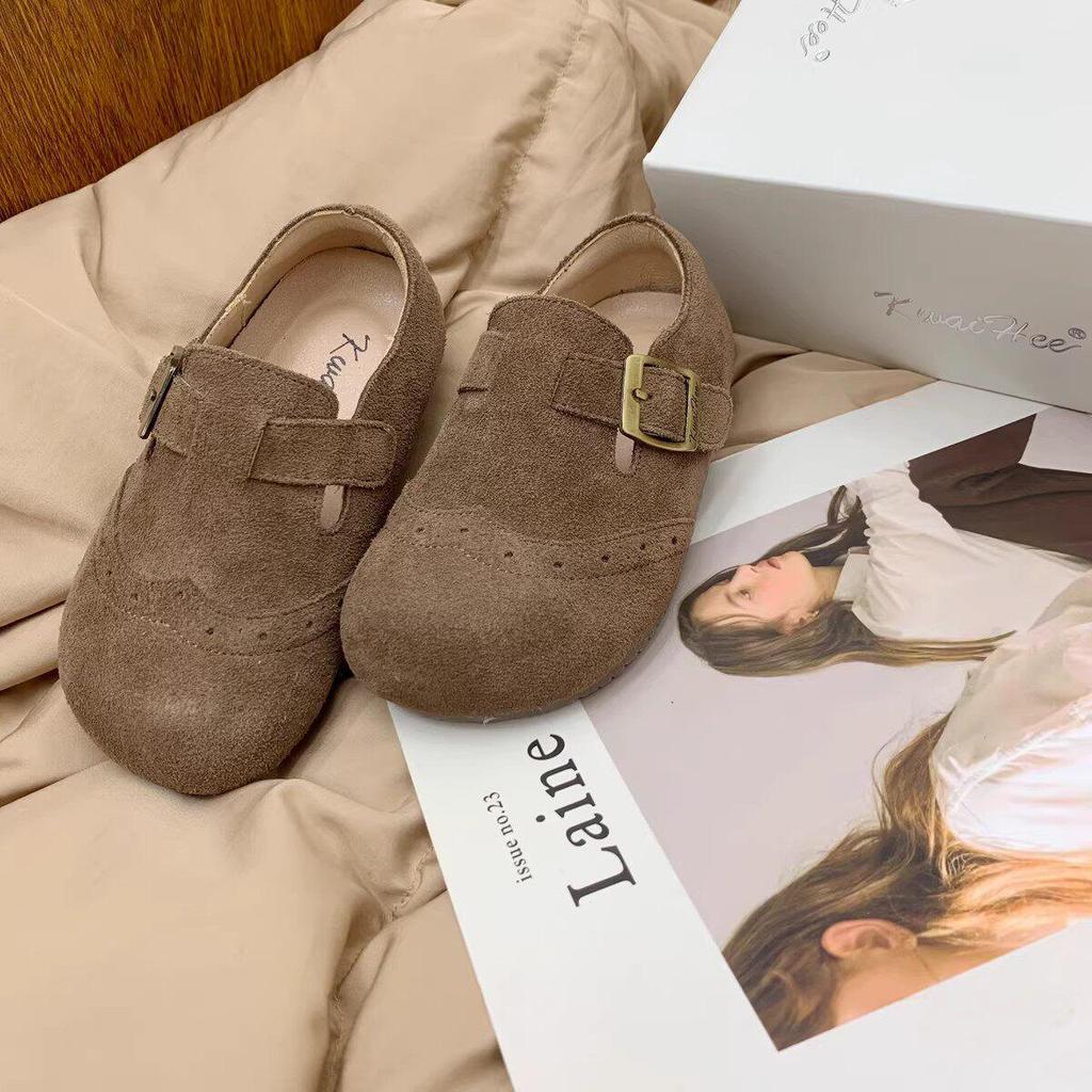 Girls' Korean Style Matte Leather Non-Slip Autumn Casual Loafers
