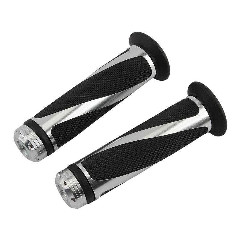 Universal Motorcycle Handle Handlebar Hand Bar Grip 7/8 22mm For Kawasaki Honda Yamaha Suzuki Benelli Ducati
